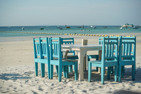 Stock Photo - Ready for dinner at the bay seaside viewの写真素材