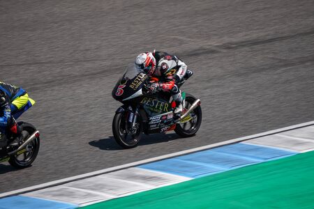 Buriram, Thailand - October,7,2018 : Jaume MASIA rider of Moto3 Raceのeditorial素材
