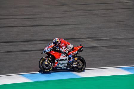 Buriram, Thailand - October,5,2018 : Andrea DOVIZIOSO rider of MotoGP in Free Practice 2のeditorial素材
