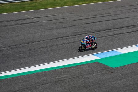 Buriram, Thailand - October,5,2018 : Jakub KORNFEIL rider in Moto3 Free Practice 2のeditorial素材