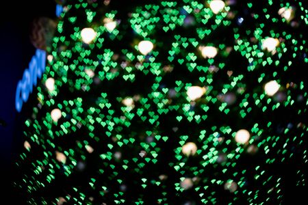 Stock Photo - Abstract bokeh neon light symbol out of focusの写真素材