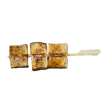 Yakitori Orinji Mushroom Izakaya Style a Popular Japanese Food on White Backgroundの写真素材