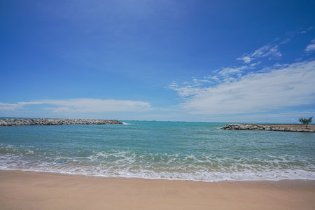 Saeng chan beach Rayong Thailand.の写真素材