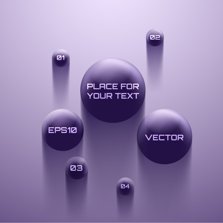 Vector bubble speech 3d style.のイラスト素材