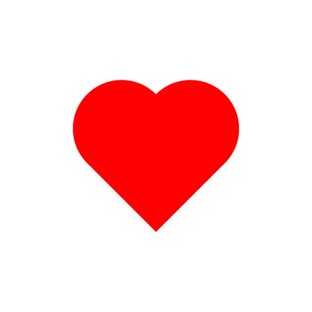 Heart icon. Heart vector icon. Like icon vector. Loveのイラスト素材