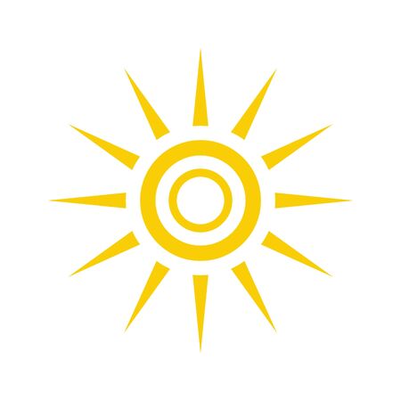 Sun icon. Sun vector iconのイラスト素材