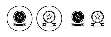 Achieve icon vector. medal icon vector. award. Certificateのイラスト素材