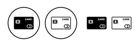 Credit card icon vector. payment icon. debit payment iconのイラスト素材