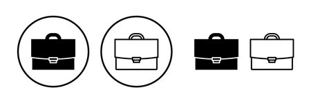 Briefcase icon vector. Portfolio vector icon. suitcase iconのイラスト素材