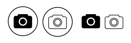 Camera Icon in trendy flat style isolated. Camera symbol web site designのイラスト素材