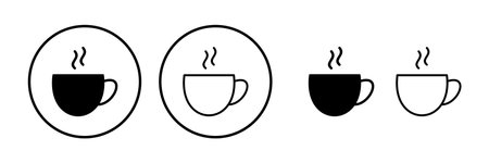 Cup coffee icon vector. coffee cup icon. mugのイラスト素材