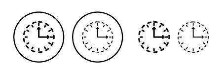Clock icon. Time icon vector. Clock icon in trendy flat style isolatedのイラスト素材