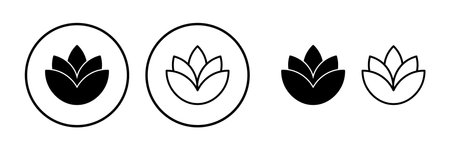 Flower icon vector. floral icon. flower logoのイラスト素材