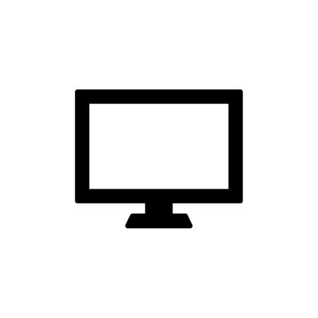 Computer icon vector. computer monitor icon.のイラスト素材