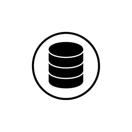 Database icon vector. server icon. storageのイラスト素材