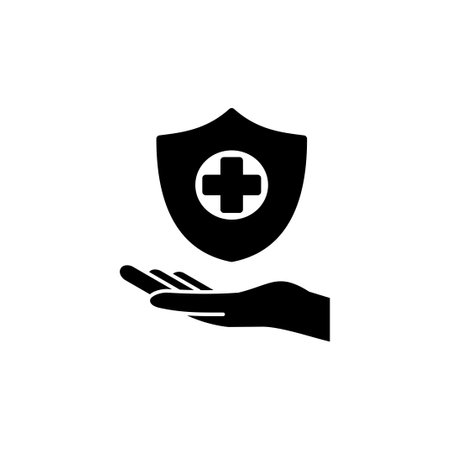 Health insurance icon vector. medical insurance iconのイラスト素材