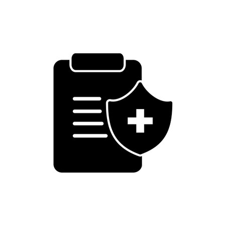 Health insurance icon vector. medical insurance iconのイラスト素材
