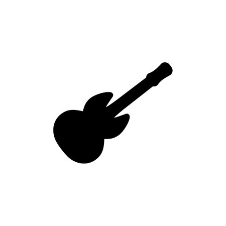 Guitar icon vector. musical instrument signのイラスト素材