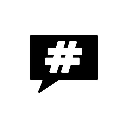 Hashtag icon vector. hashtag simbolsのイラスト素材