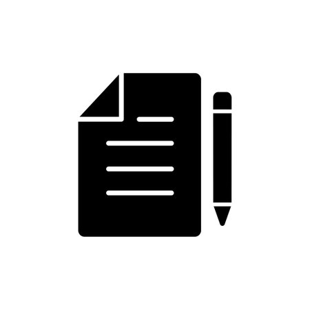 Document icon vector. Paper icon. File Iconのイラスト素材