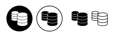 Database icon vector. server icon. storageのイラスト素材