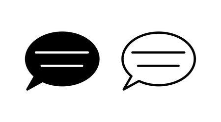Chat icon vector. Chat Icon in trendy flat style isolated. Speech bubble symbolのイラスト素材