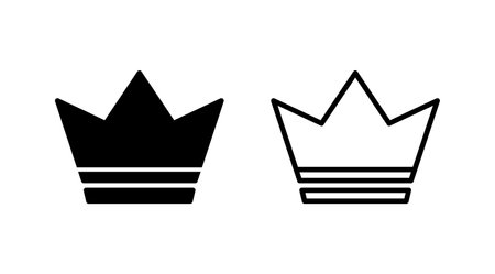 Crown Icon vector. Crown symbol for web site design,のイラスト素材