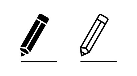 Edit icon vector. edit document sign and symbol. pencilのイラスト素材
