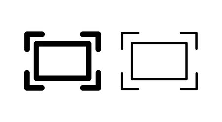 Fullscreen icon vector. expand fullscreen iconのイラスト素材