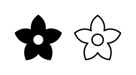 Flower icon vector. floral icon. flower logoのイラスト素材