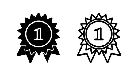 Achieve icon vector. medal icon vector. award. Certificate. approvedのイラスト素材