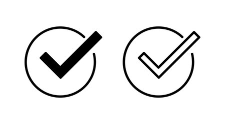 Approved icon vector. Approved or Certified Medal Iconのイラスト素材