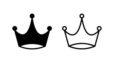 Crown Icon vector. Crown symbol for web site design,のイラスト素材