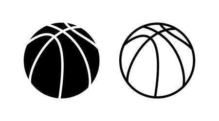 Basketball icon vector. basketball logo vector iconのイラスト素材