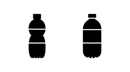 bottle icon vector. bottle icon in trendy flat designのイラスト素材