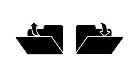 Archive icon vector. archive storage icon vector. folders icon.のイラスト素材