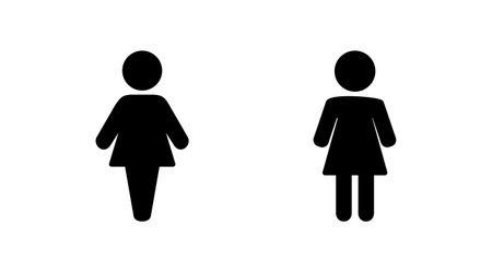 Female icon vector. toilet icon. restroom sign. genderのイラスト素材
