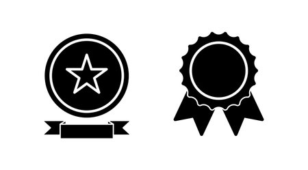 Achieve icon vector. medal icon vector. award. Certificate. approvedのイラスト素材