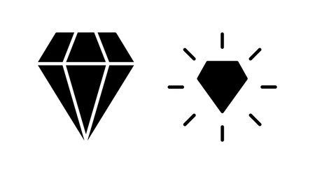 Diamond icon vector. gem icon. crystal stoneのイラスト素材