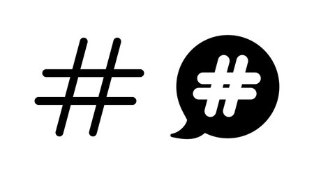 Hashtag icon vector. hashtag simbolsのイラスト素材