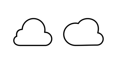 Cloud icon vector. cloud data. cloud servicesのイラスト素材