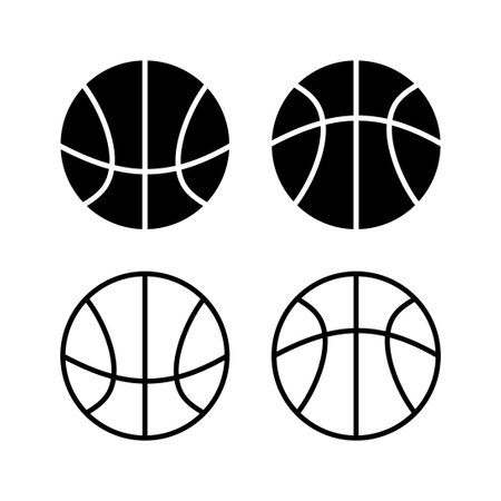 Basketball icon vector. basketball logo vector iconのイラスト素材