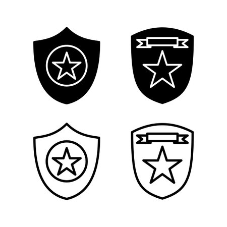 Badge icon vector. badge label icon. Stamp Icon Vectorのイラスト素材