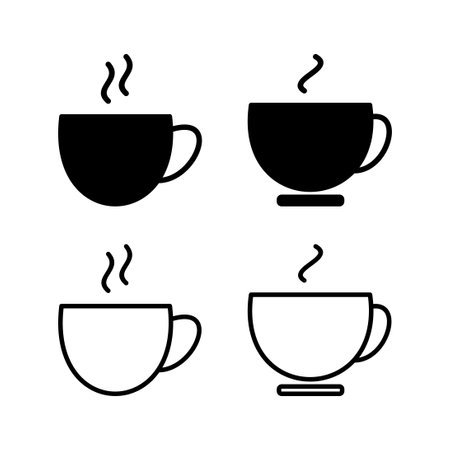 Cup coffee icon vector. coffee cup icon. mugのイラスト素材