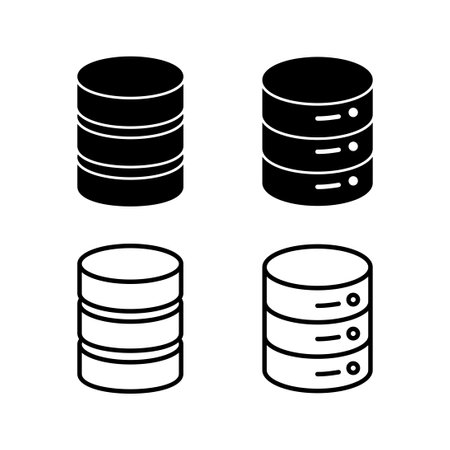Database icon vector. server icon. storageのイラスト素材