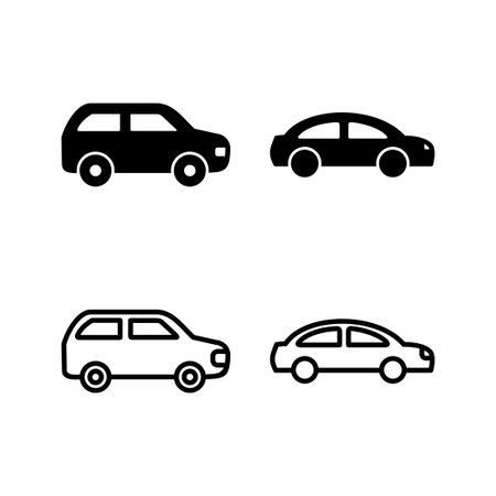 Car icon vector. Car sign. sedanのイラスト素材