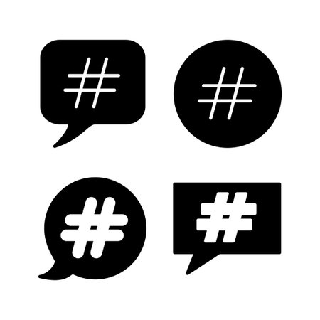 Hashtag icon vector. hashtag simbolsのイラスト素材