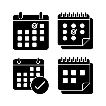 calendar icon vector. Calender symbolのイラスト素材