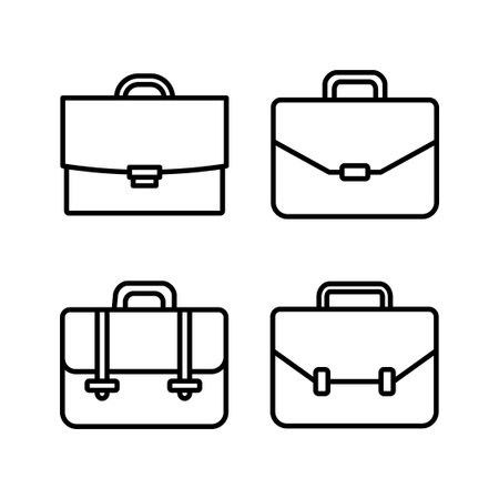 Briefcase icon vector. Portfolio vector icon. suitcase iconのイラスト素材