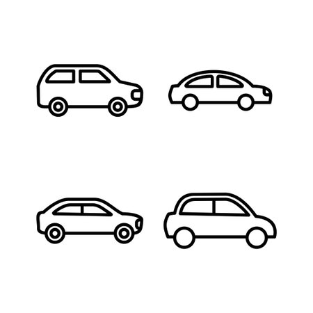 Car icon vector. Car sign. sedanのイラスト素材